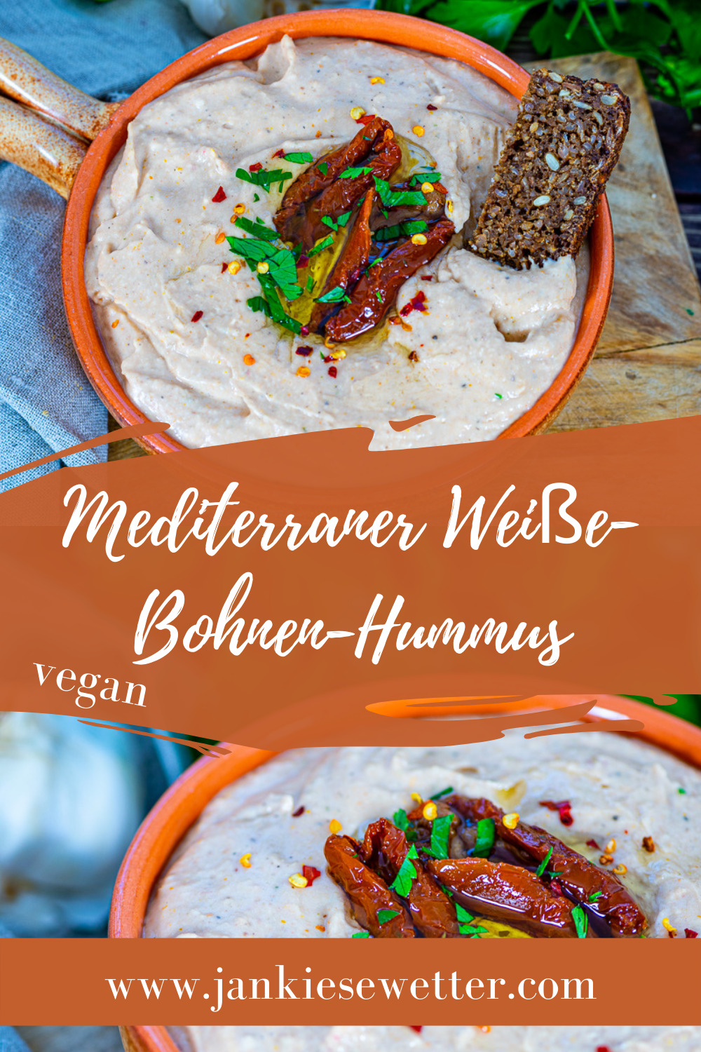 Mediterraner Weiße-Bohnen-Hummus
